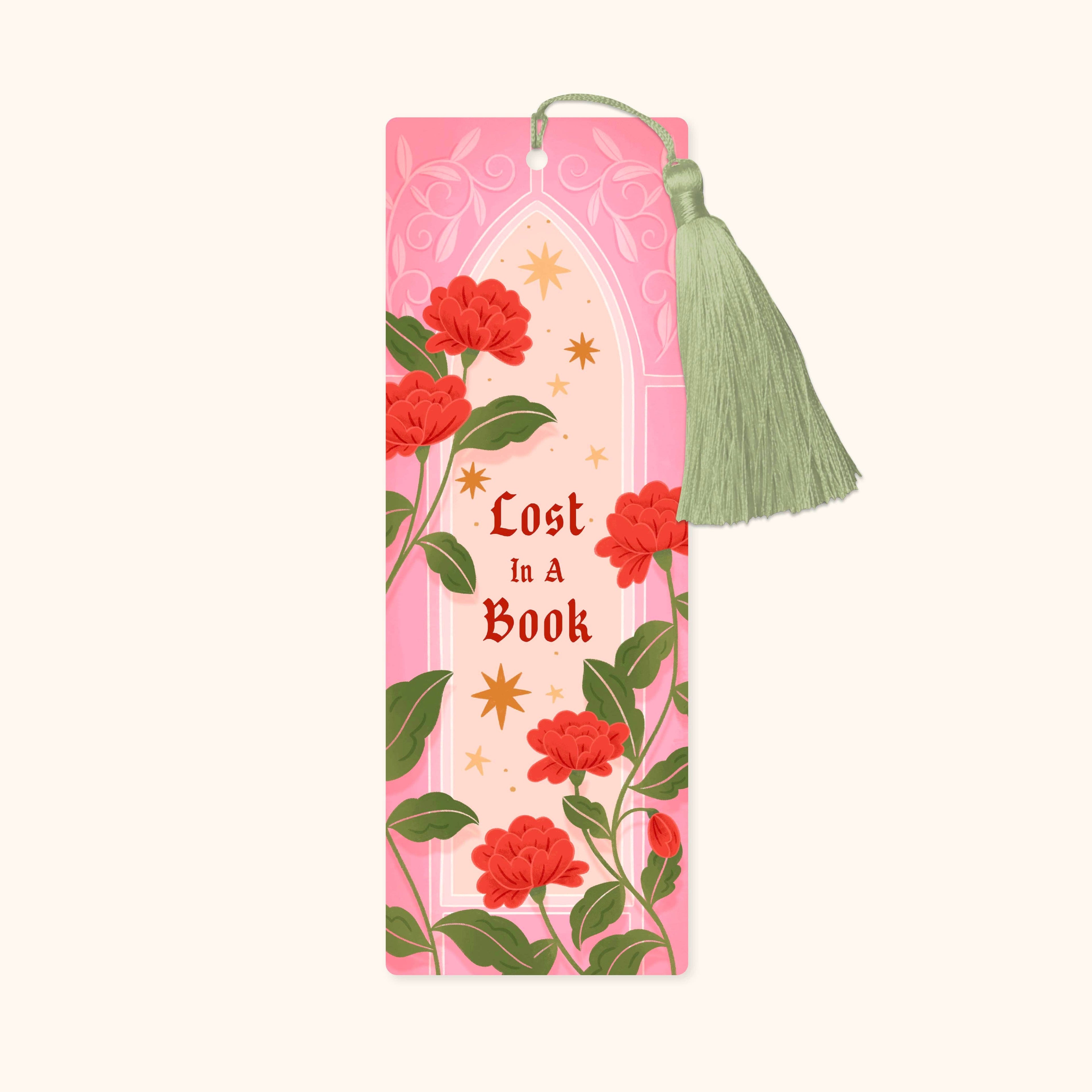 Lost In A Book Fantasy Bookmark with Tassel