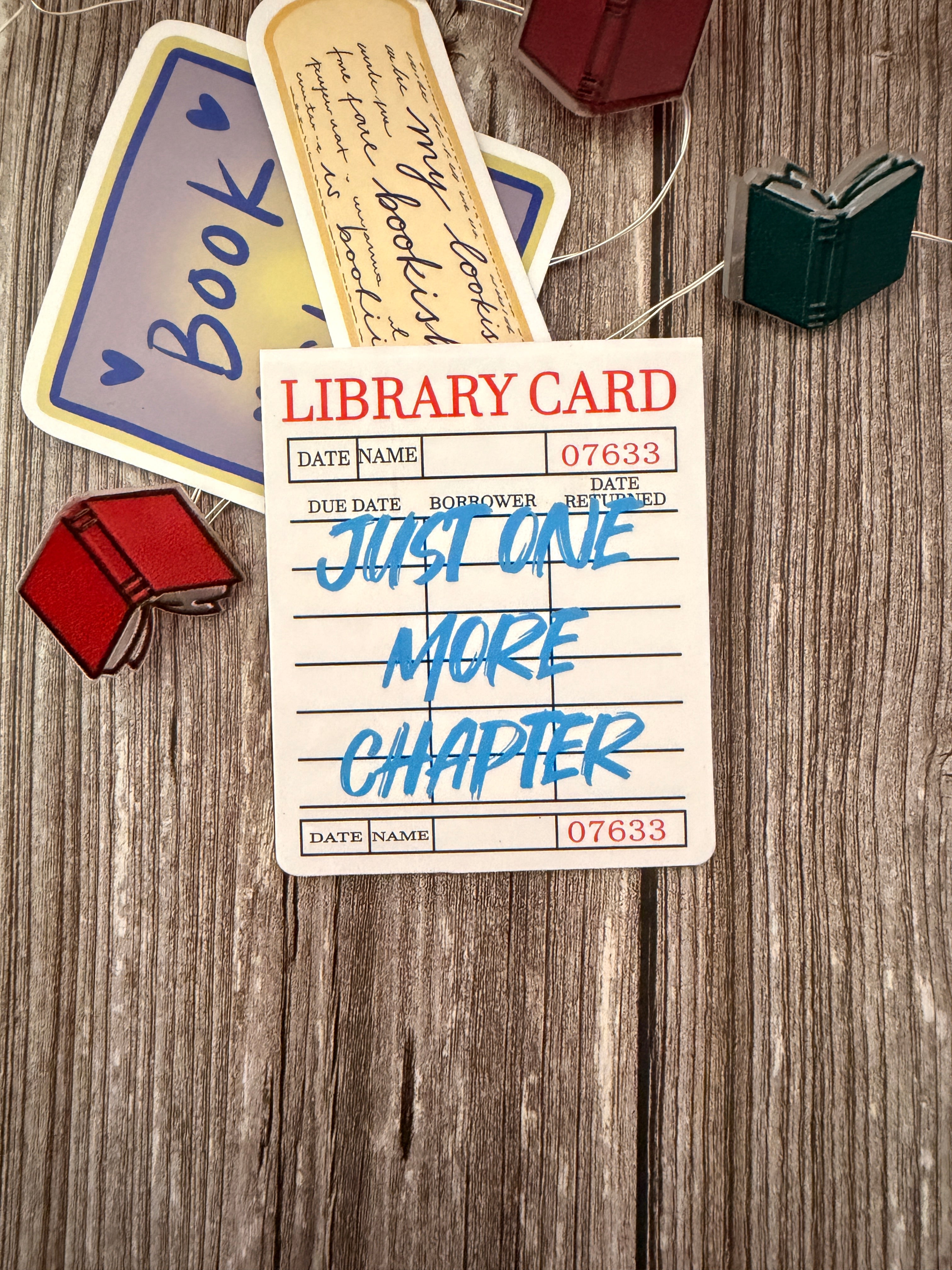 Magnetic Library card bookmark