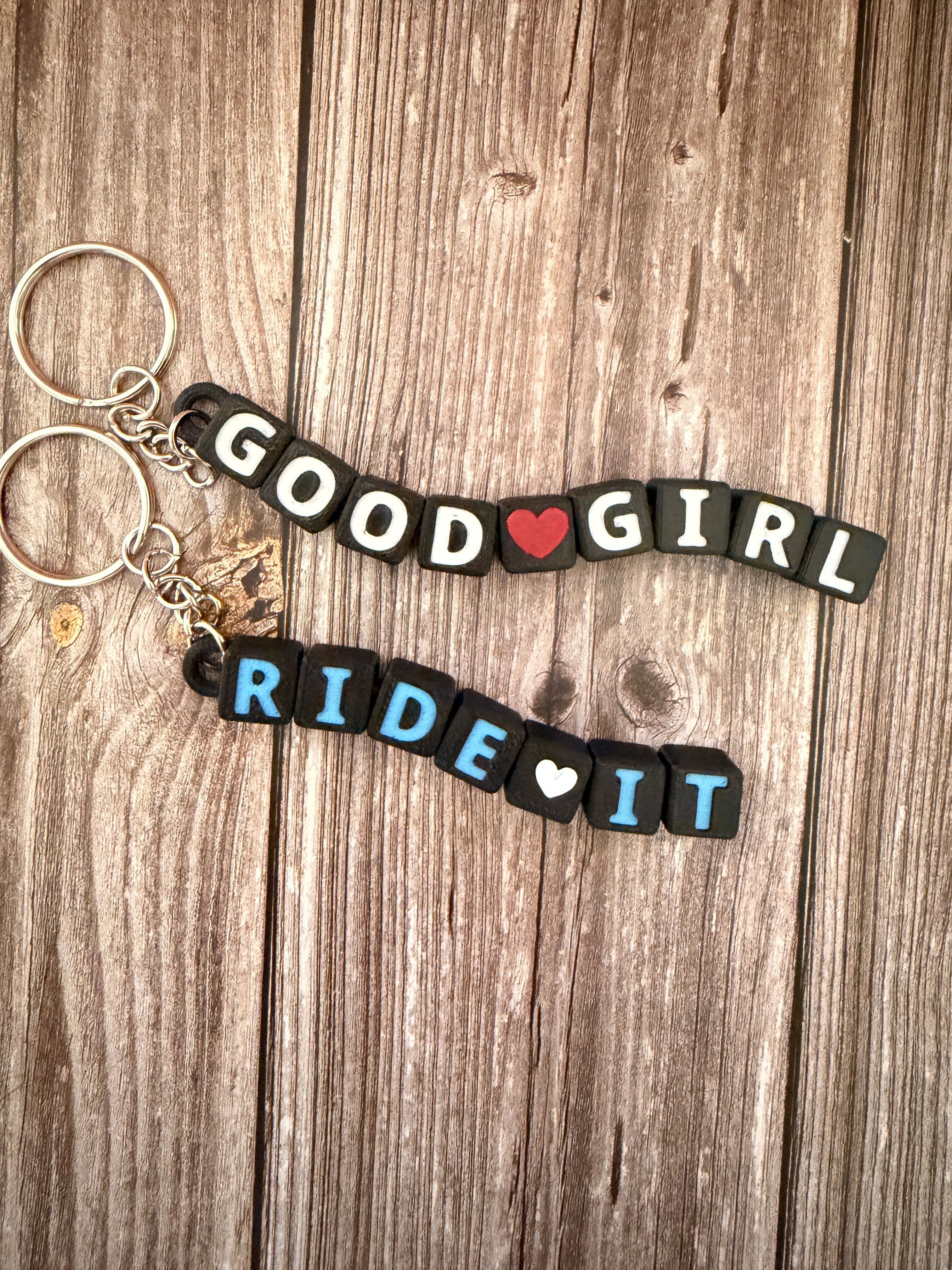 Dark romance keyrings