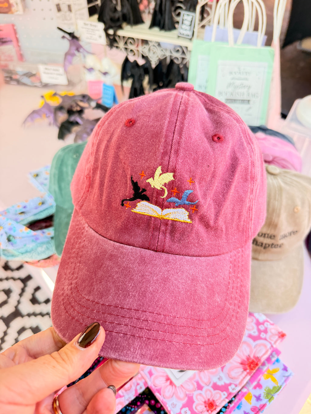 Dragon/ fantasy baseball cap