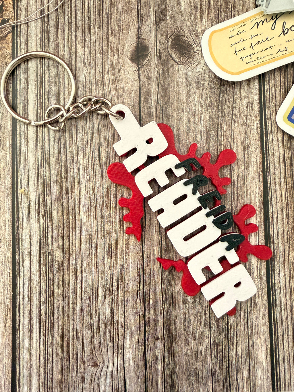 3D printed Fredia Keyring