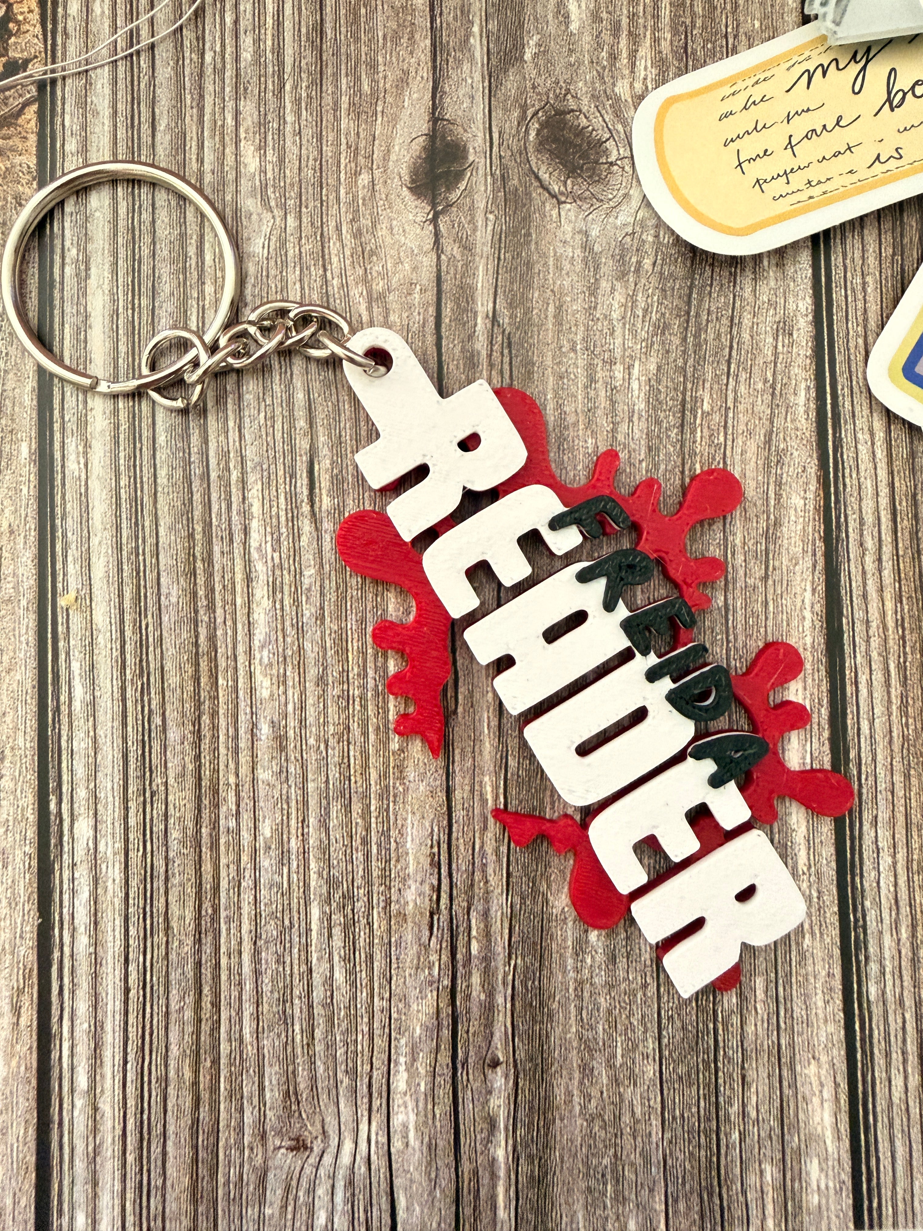 3D printed Fredia Keyring