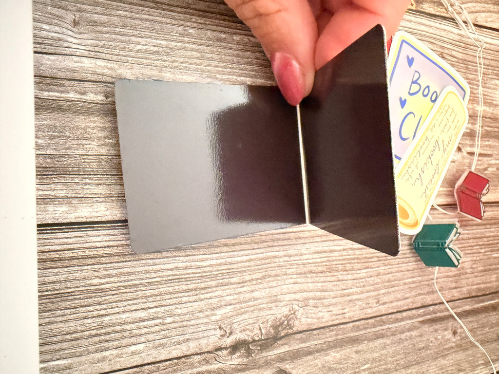 Magnetic Library card bookmark