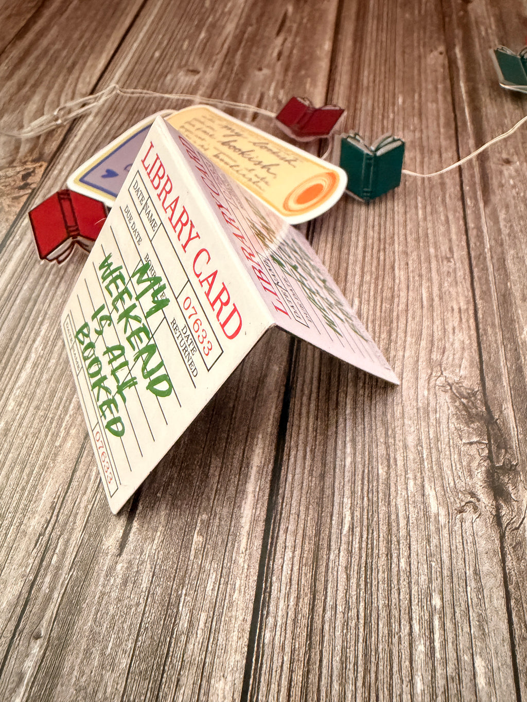 Magnetic Library card bookmark