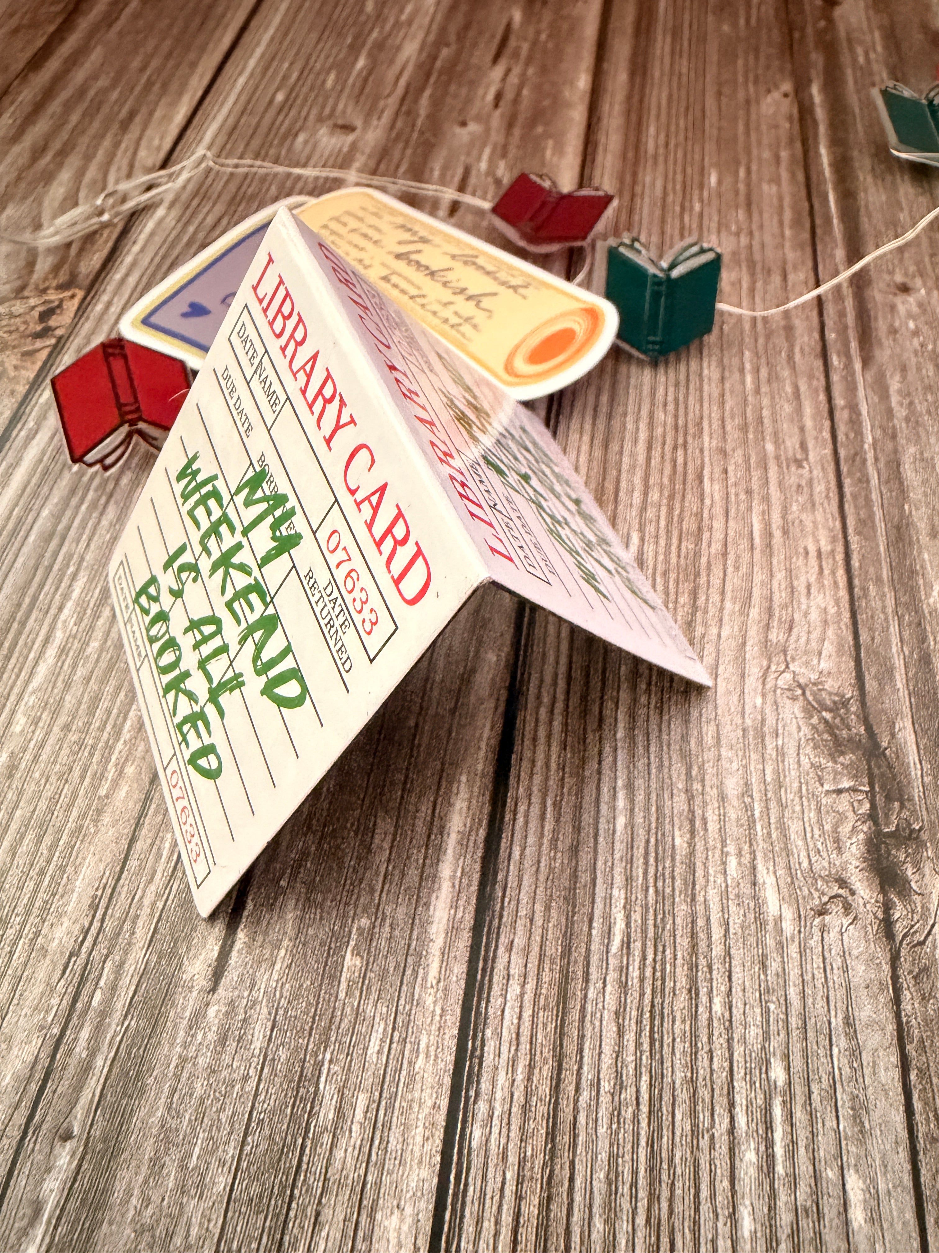 Magnetic Library card bookmark