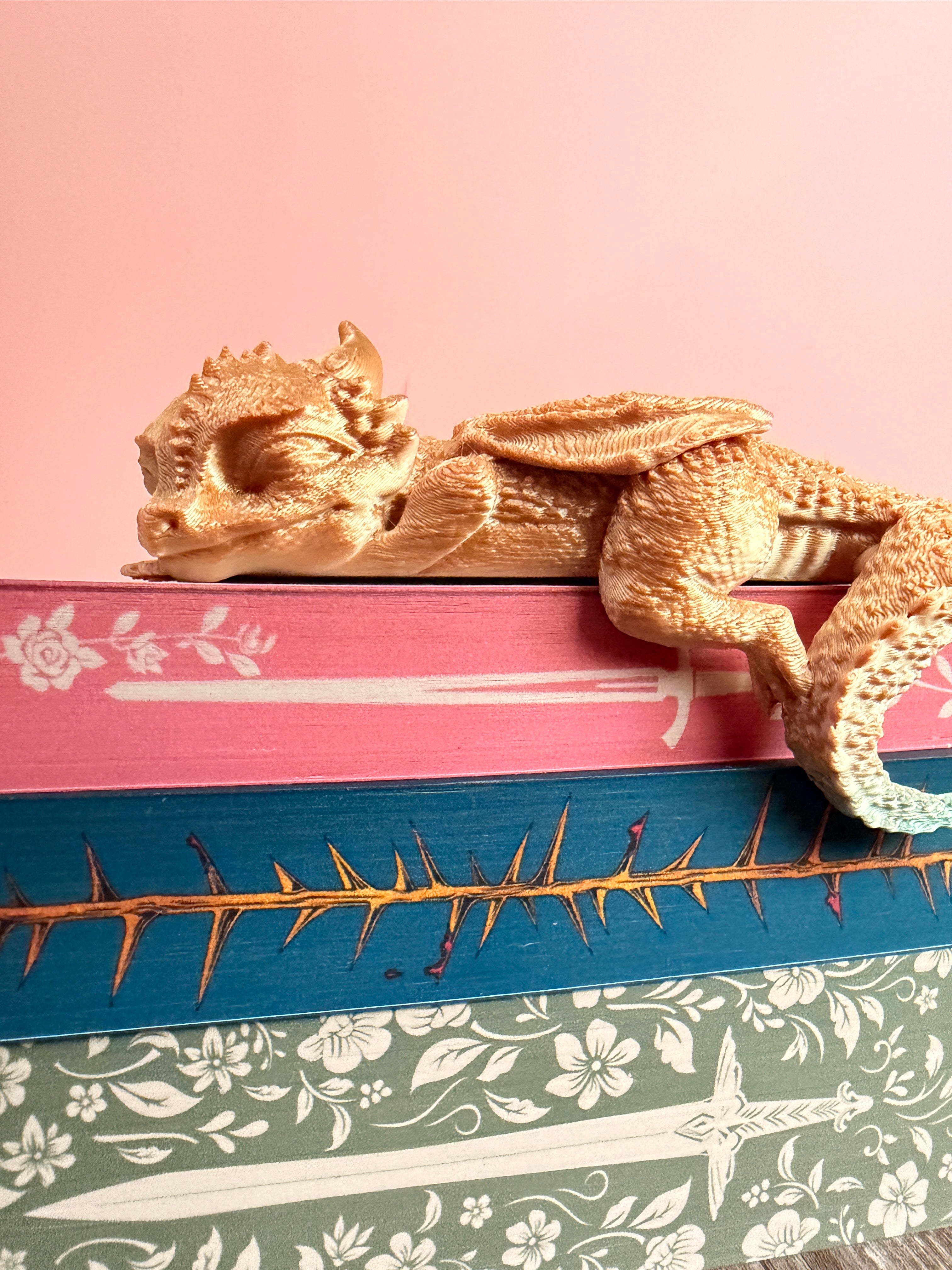 Own your own book dragon- 3D printed book dragon