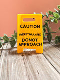 Caution hair clip