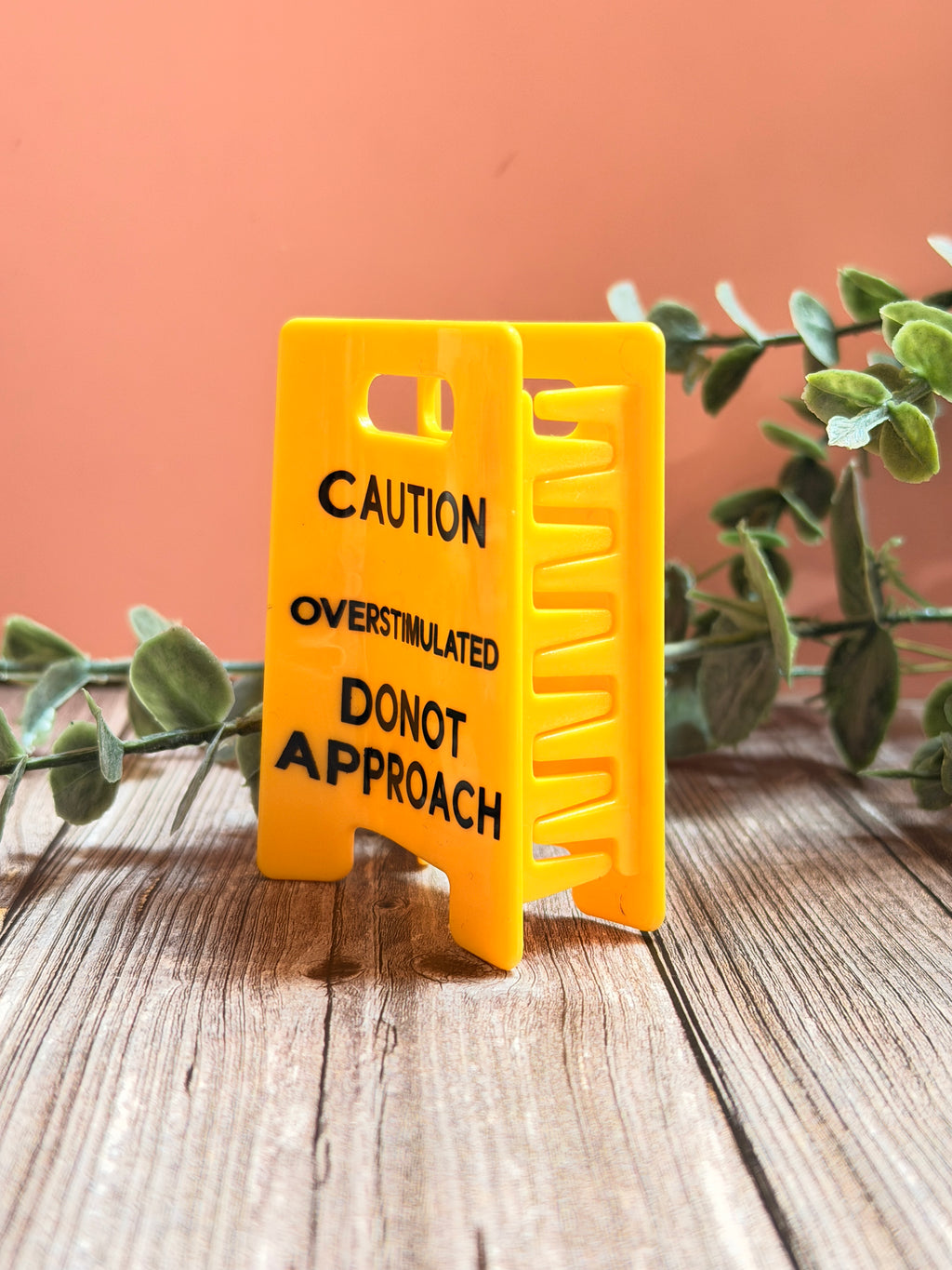 Caution hair clip