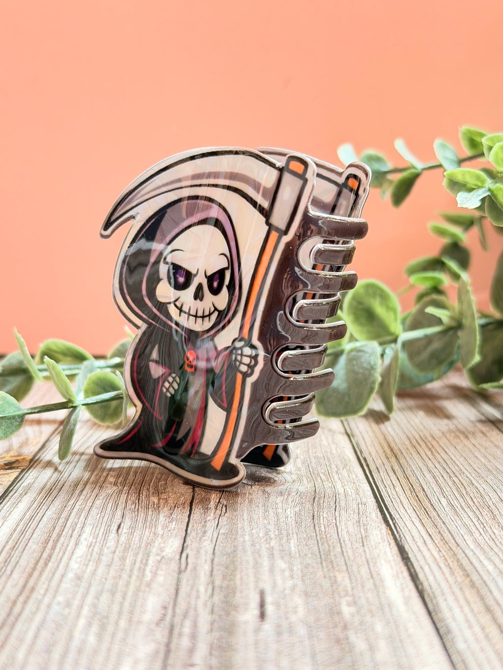 Grim reaper hair clip