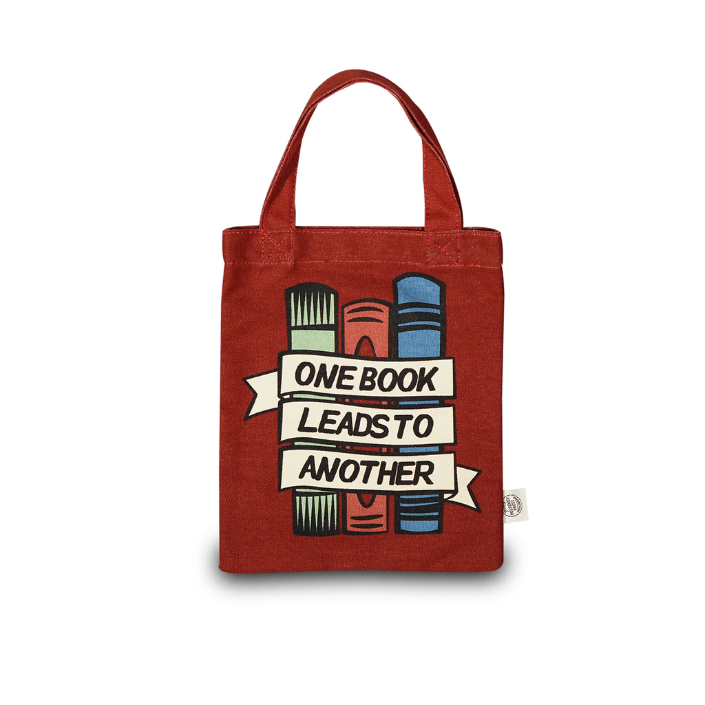 Small Tote Recycled Cotton - One Book Leads To Another