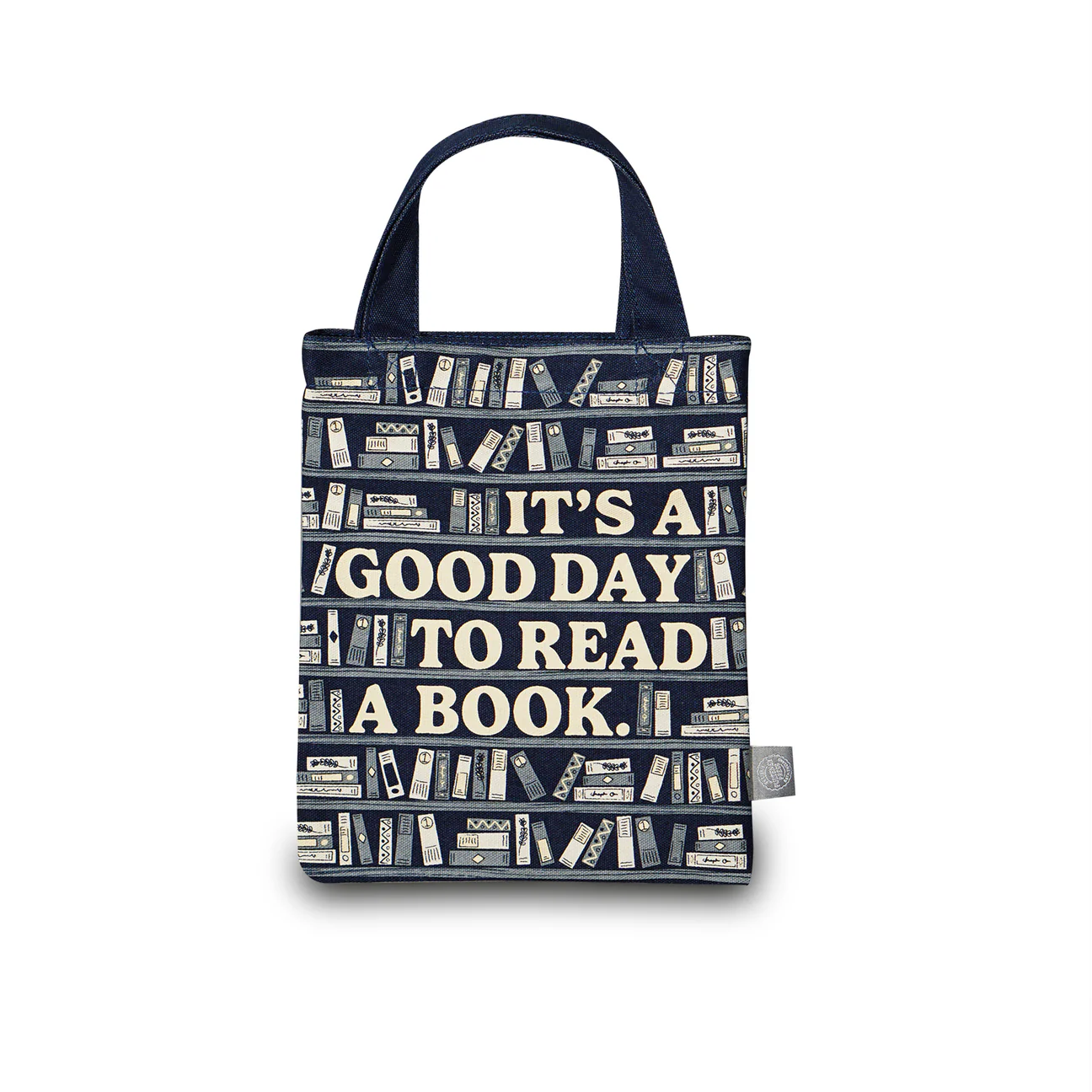 Small Tote Recycled Cotton - Its A Good Day To Read A Book